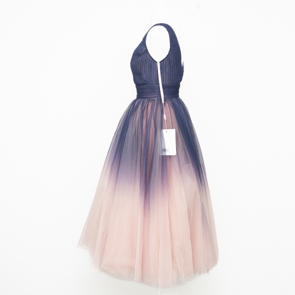 Mac Duggal - Ombre  Tulle A-Line Midi Dress 20403 - Picture 6 of 14